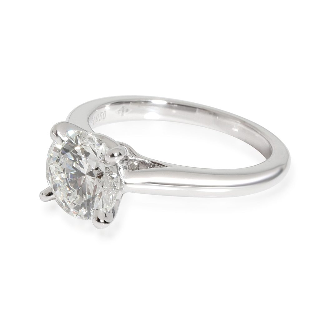 Cartier 1895 Diamond Engagement Ring in Platinum G VS2 1.38 CTW - Picture 2 of 5
